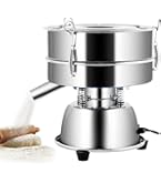 電動粉ふるい器　振動粉ふるい器 Amazon | YJINGRUI電動振動ふるい機 電気粉体ふるい 小型粉体ふるい機